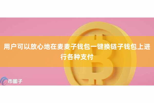 用户可以放心地在麦麦子钱包一键换链子钱包上进行各种支付