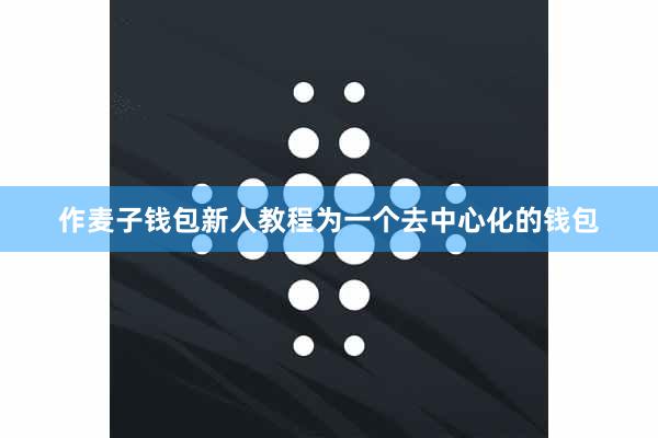 作麦子钱包新人教程为一个去中心化的钱包