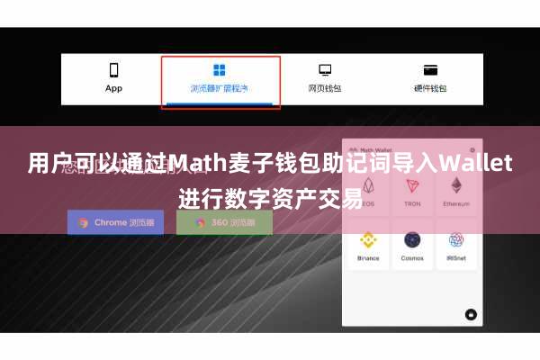 用户可以通过Math麦子钱包助记词导入Wallet进行数字资产交易